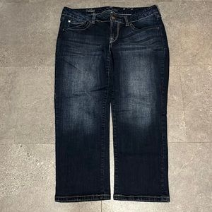 Ricki’s Revolution Ashley Denim Capri, Size 29, Blue